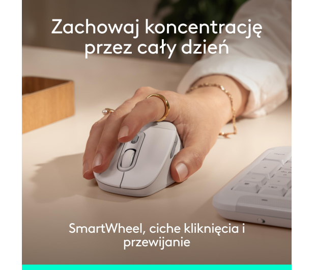 Logitech M850 L biały - 1533426 - zdjęcie 5